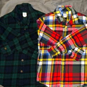 Gap Kids’ size small Flannel Button Downs - lot of 2